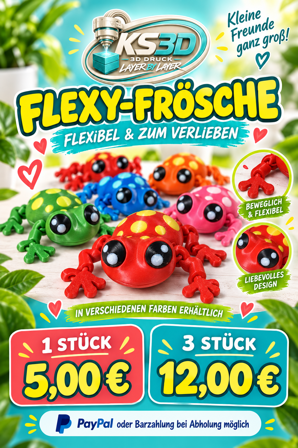Flexi Frösche